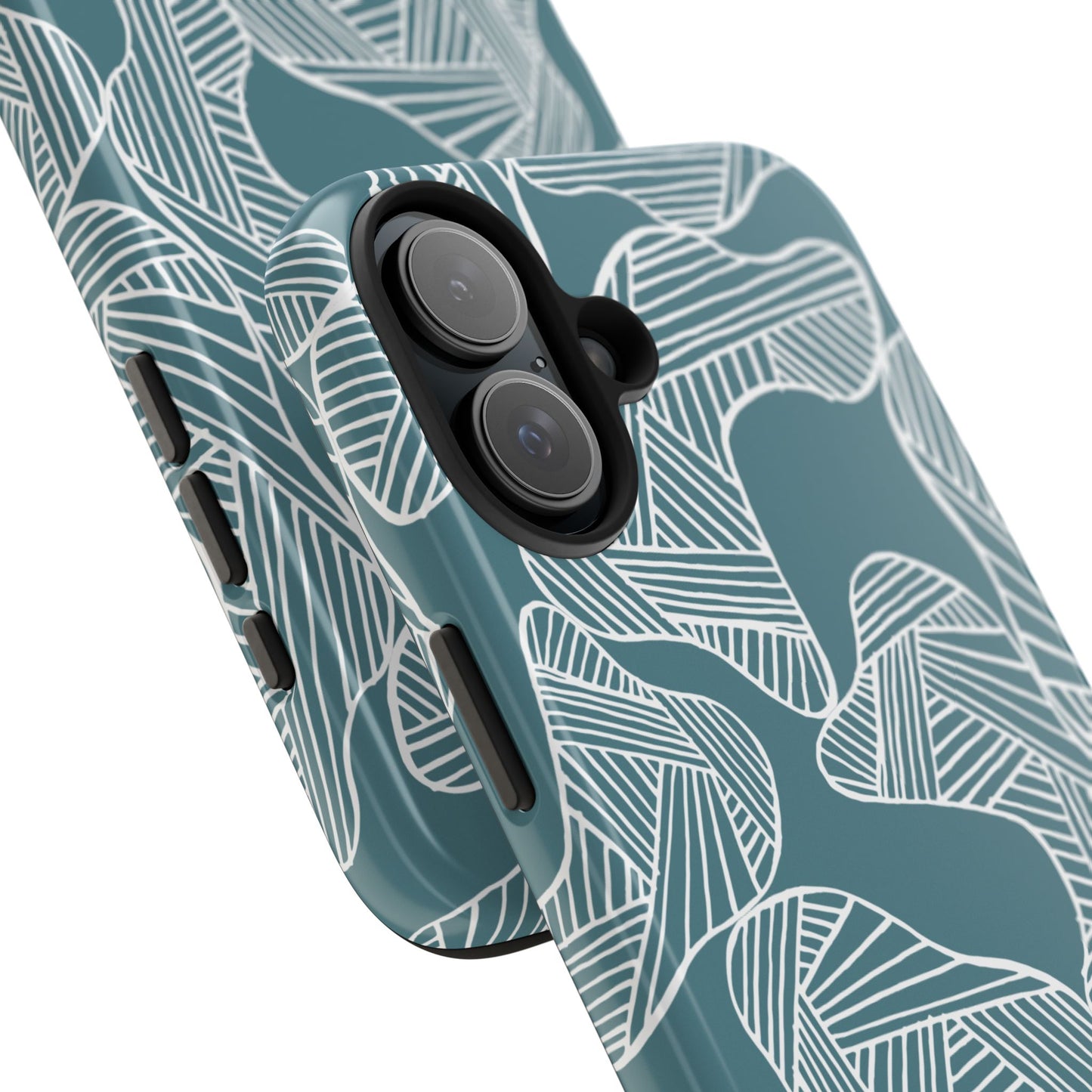 Abstract Leaves Green iPhone Case
