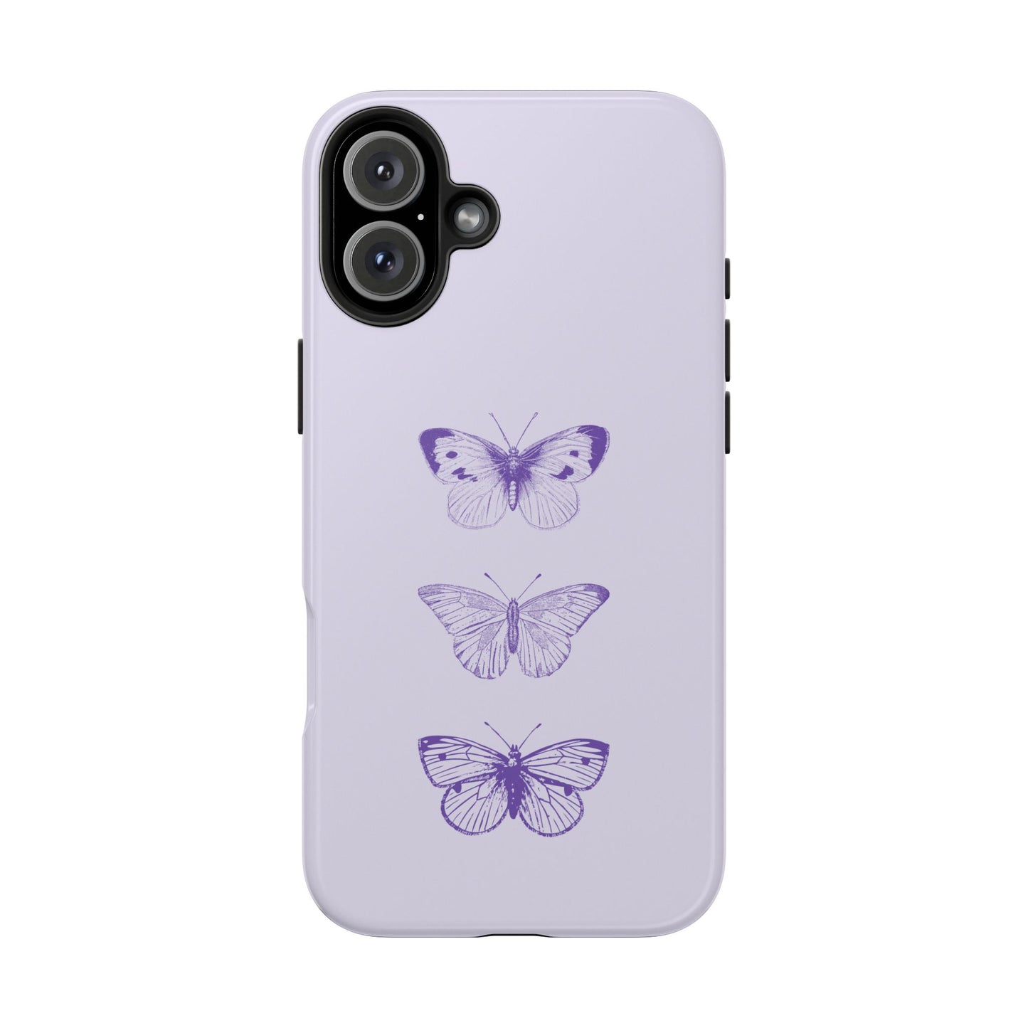 Funda para iPhone con diseño de mariposa morada