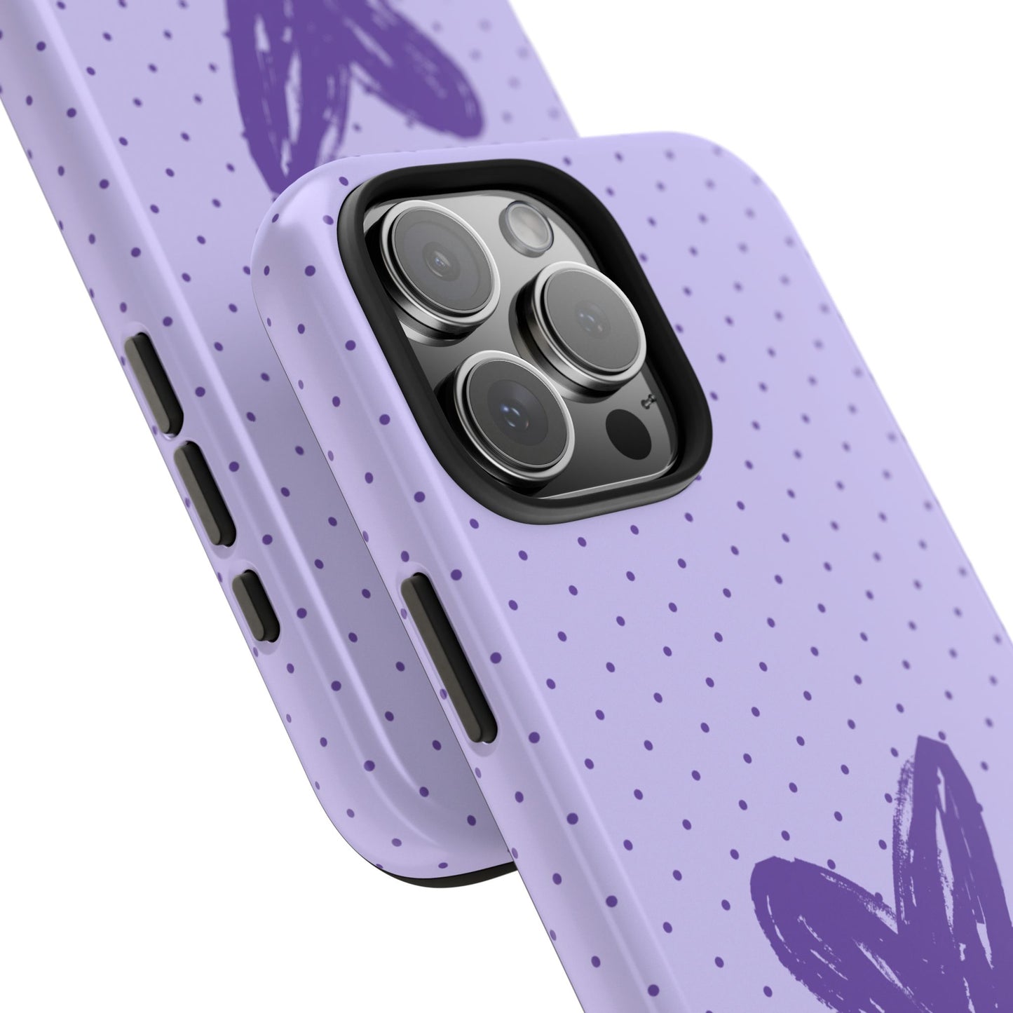 Funda para iPhone morada con el lema "Amor propio"