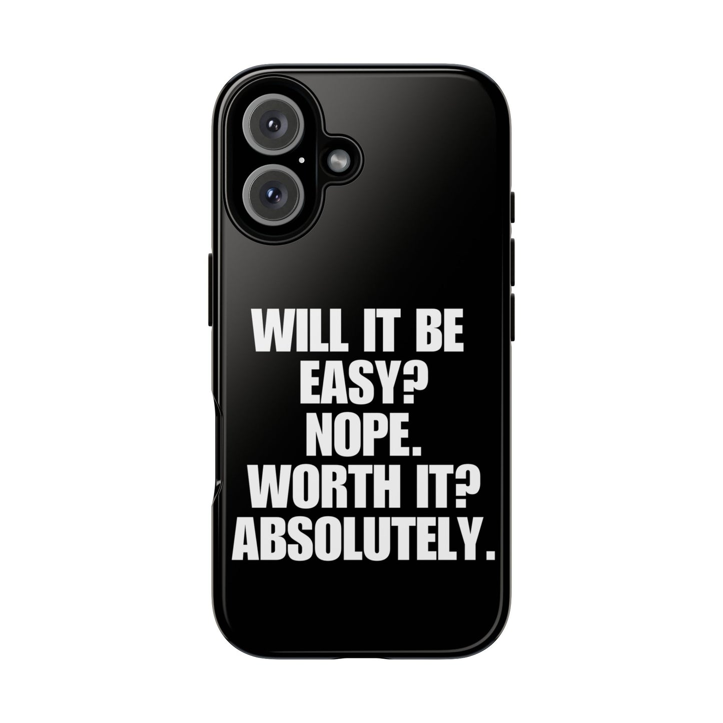 Absolutely worth it. Black iPhone Case