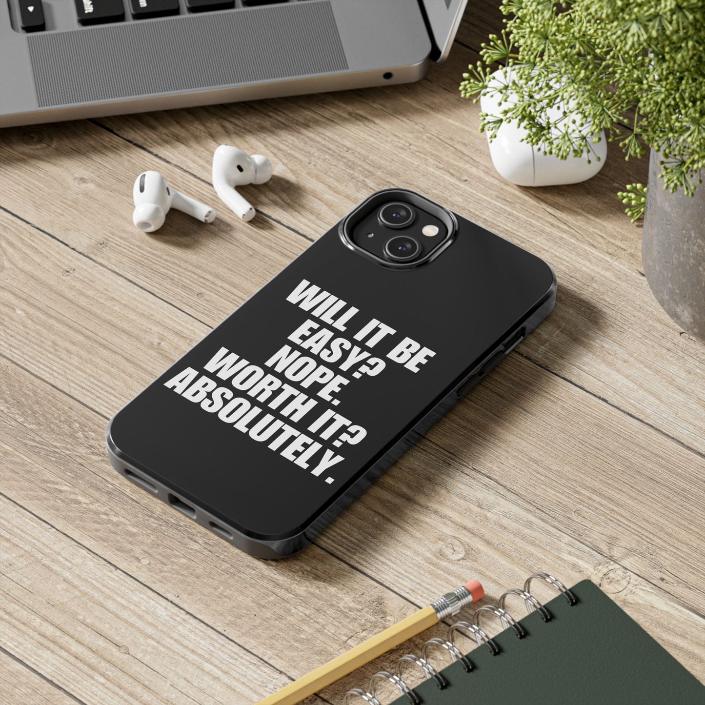 Inspiration. Black iPhone Case