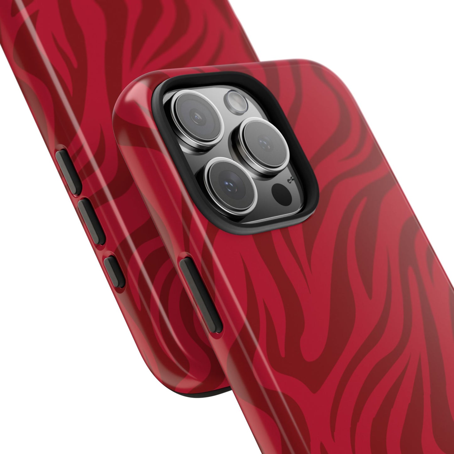 Coque iPhone rouge feu
