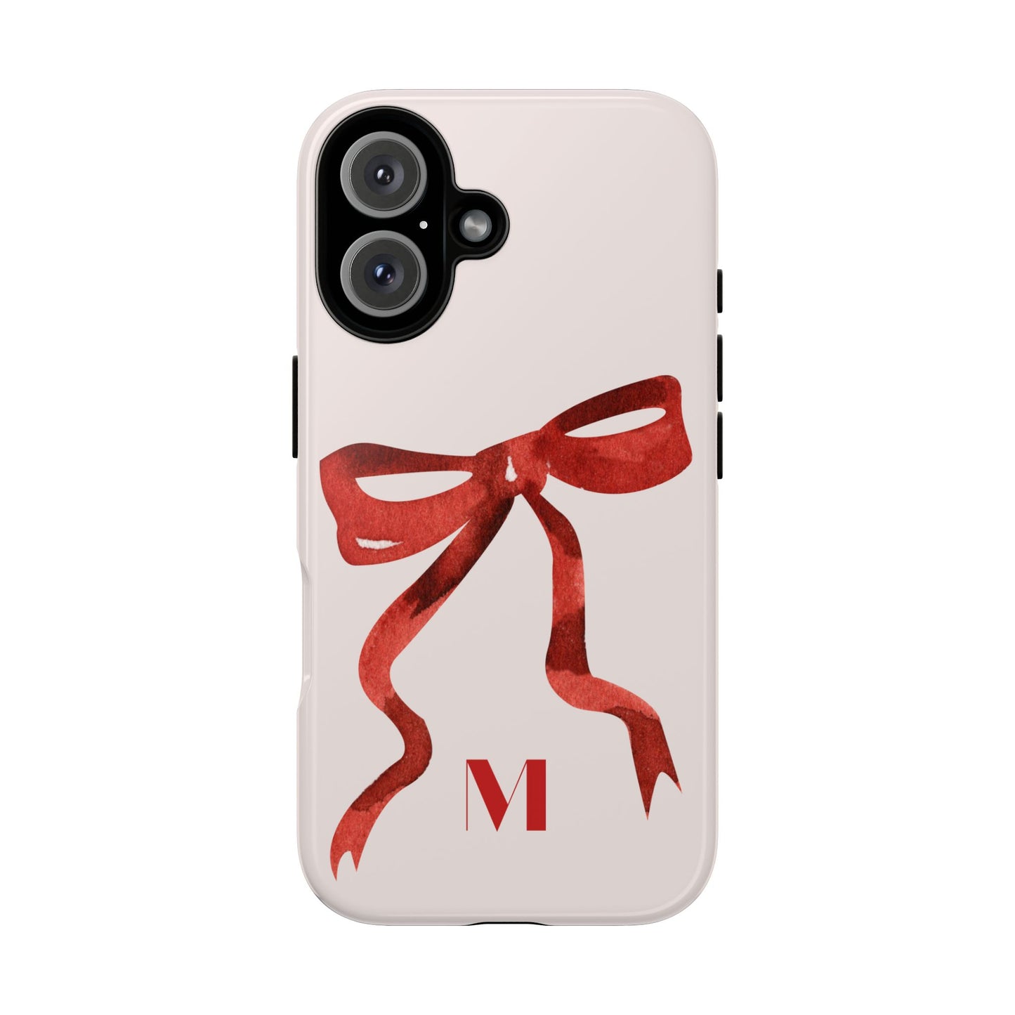 Red Bow "M" iPhone Case iPhone Case