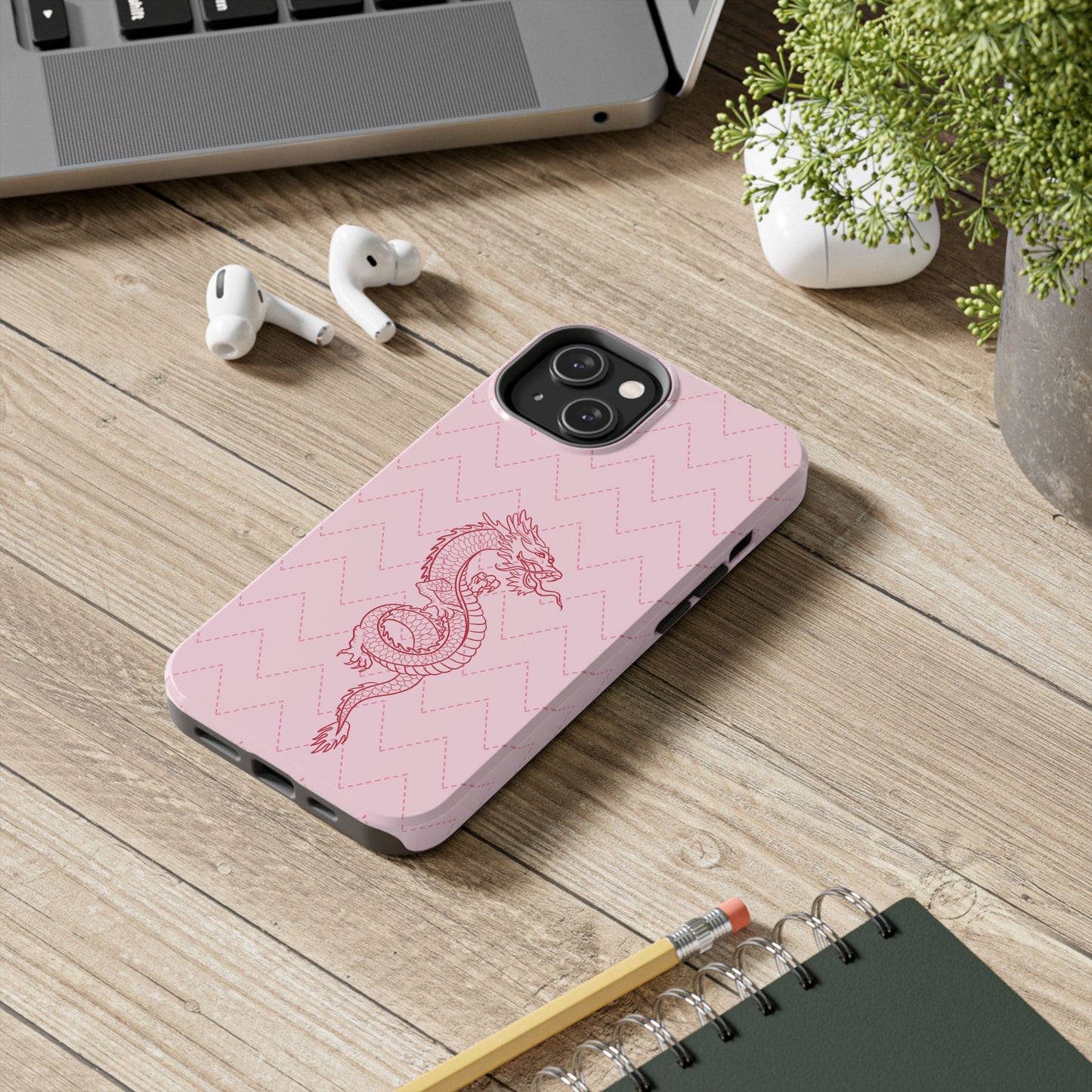 Coque iPhone Dragon Rose