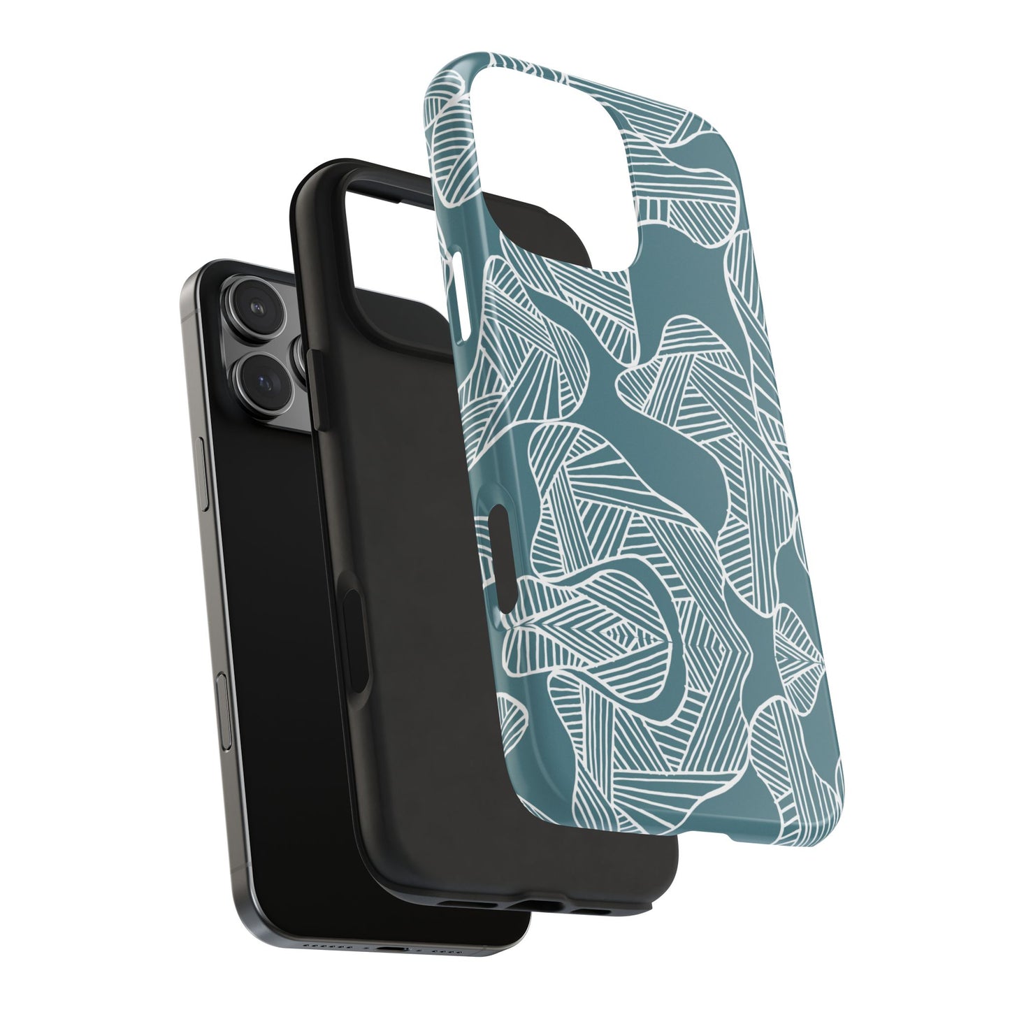 Abstract Leaves Green iPhone Case