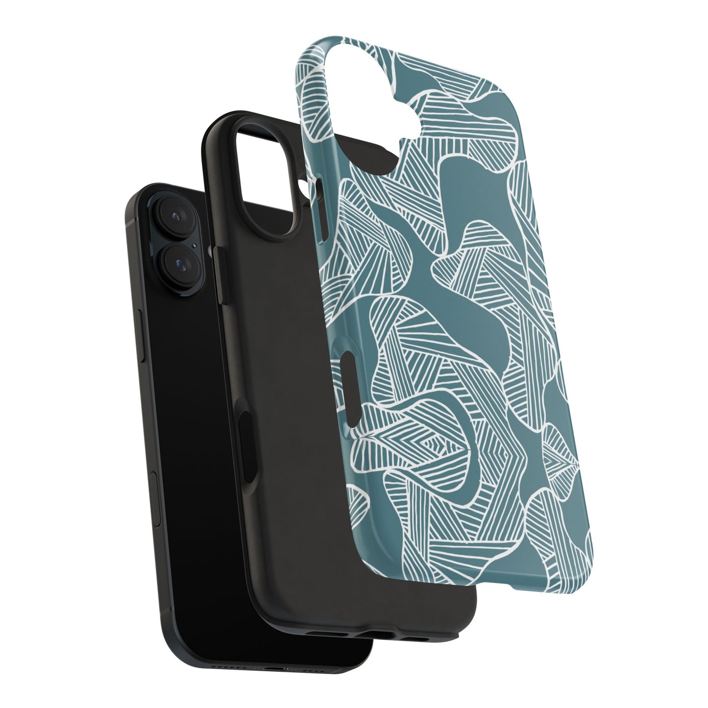 Abstract Leaves Green iPhone Case