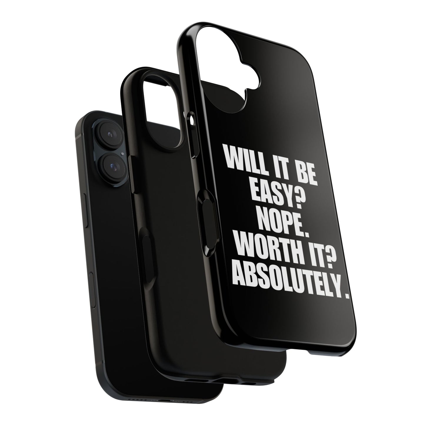 Absolutely worth it. Black iPhone Case