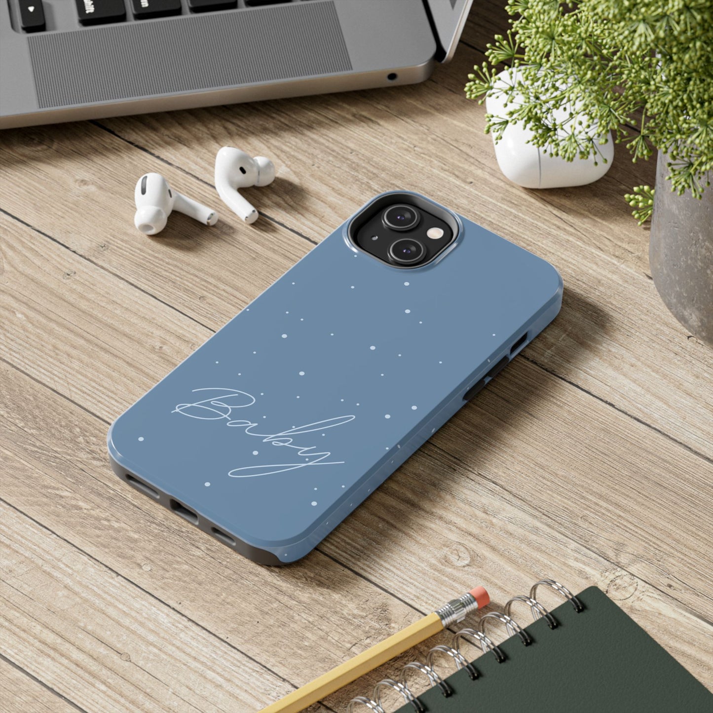 Coque iPhone Bébé Bleu