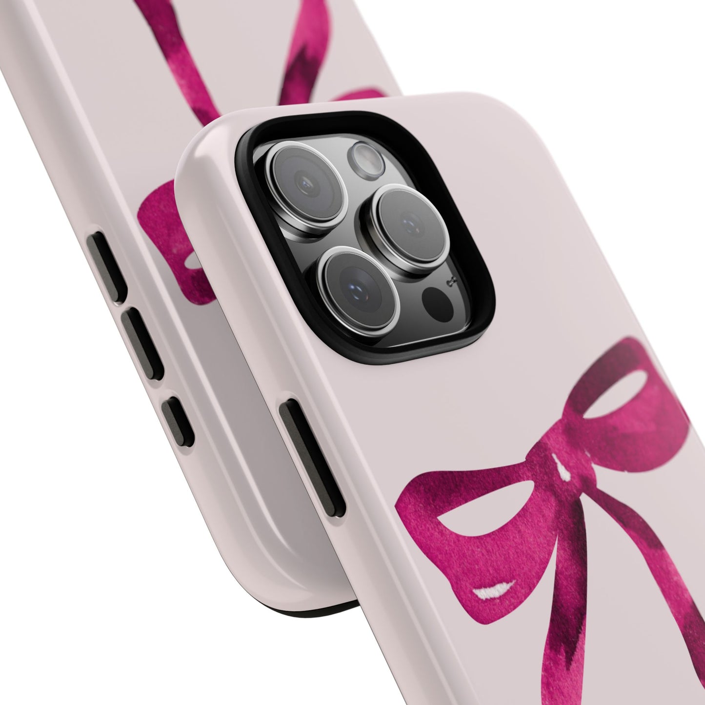 Pink Bow "S" iPhone Case