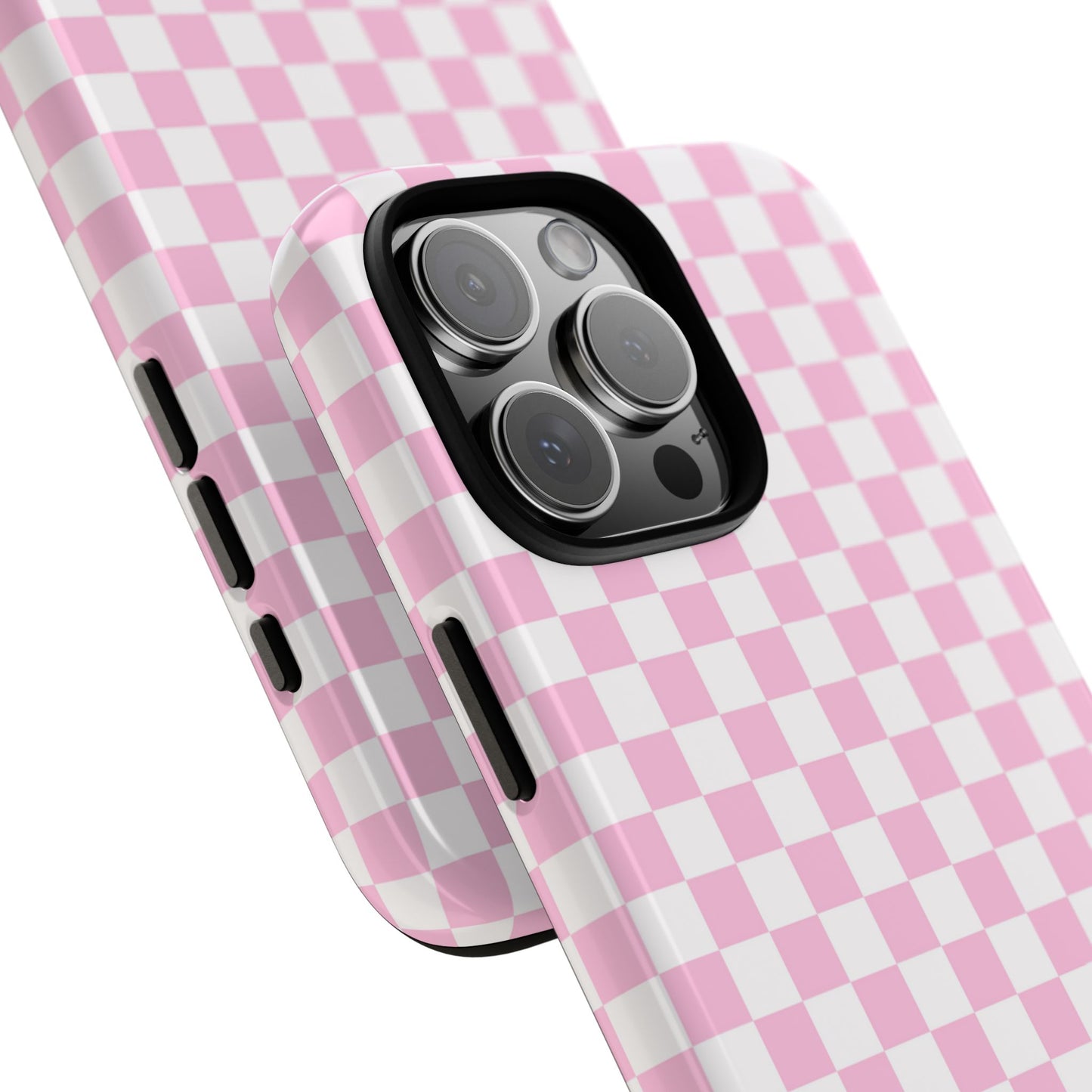 Maybe Chessboard Pink iPhone Case