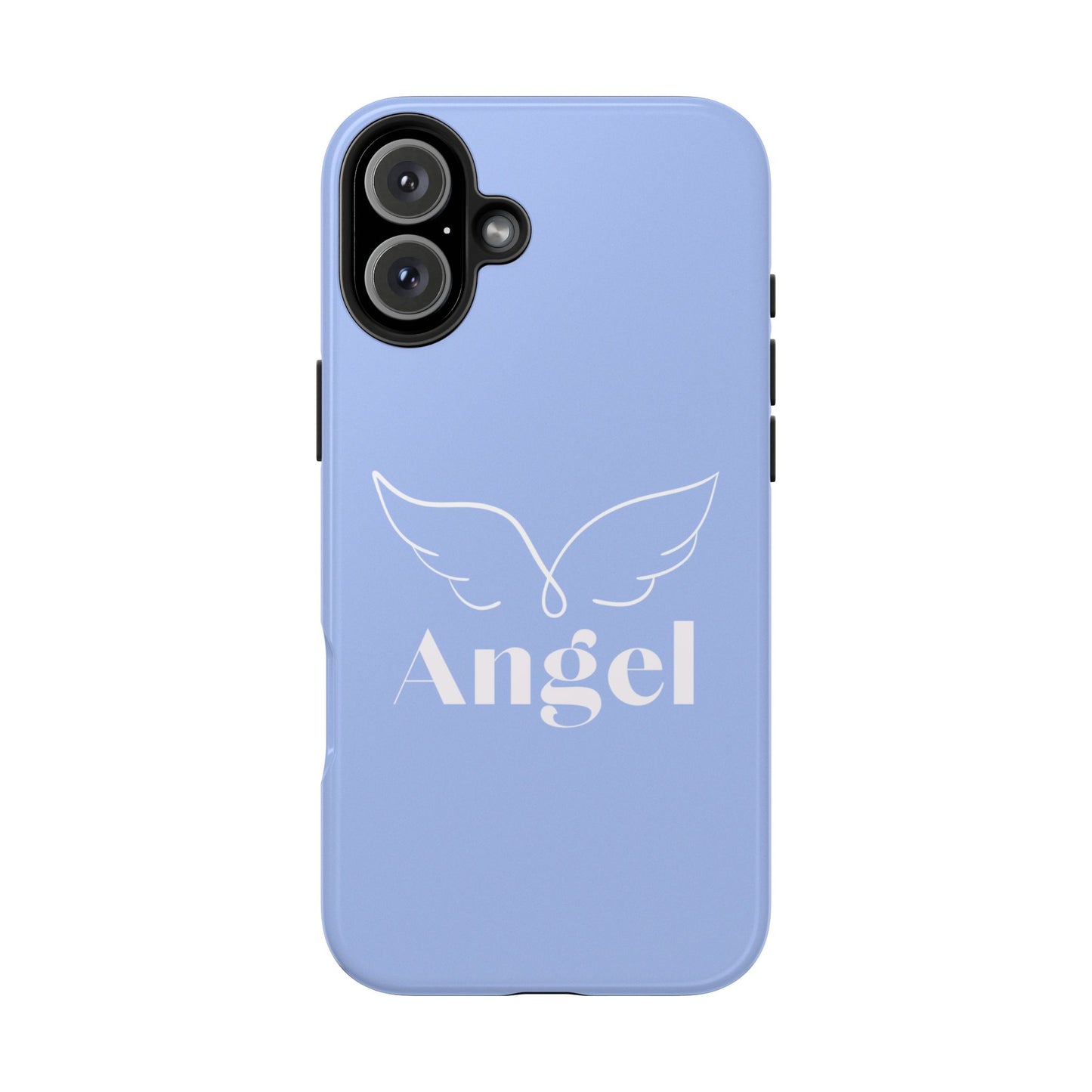 Funda para iPhone con diseño de ángel bebé en color azul