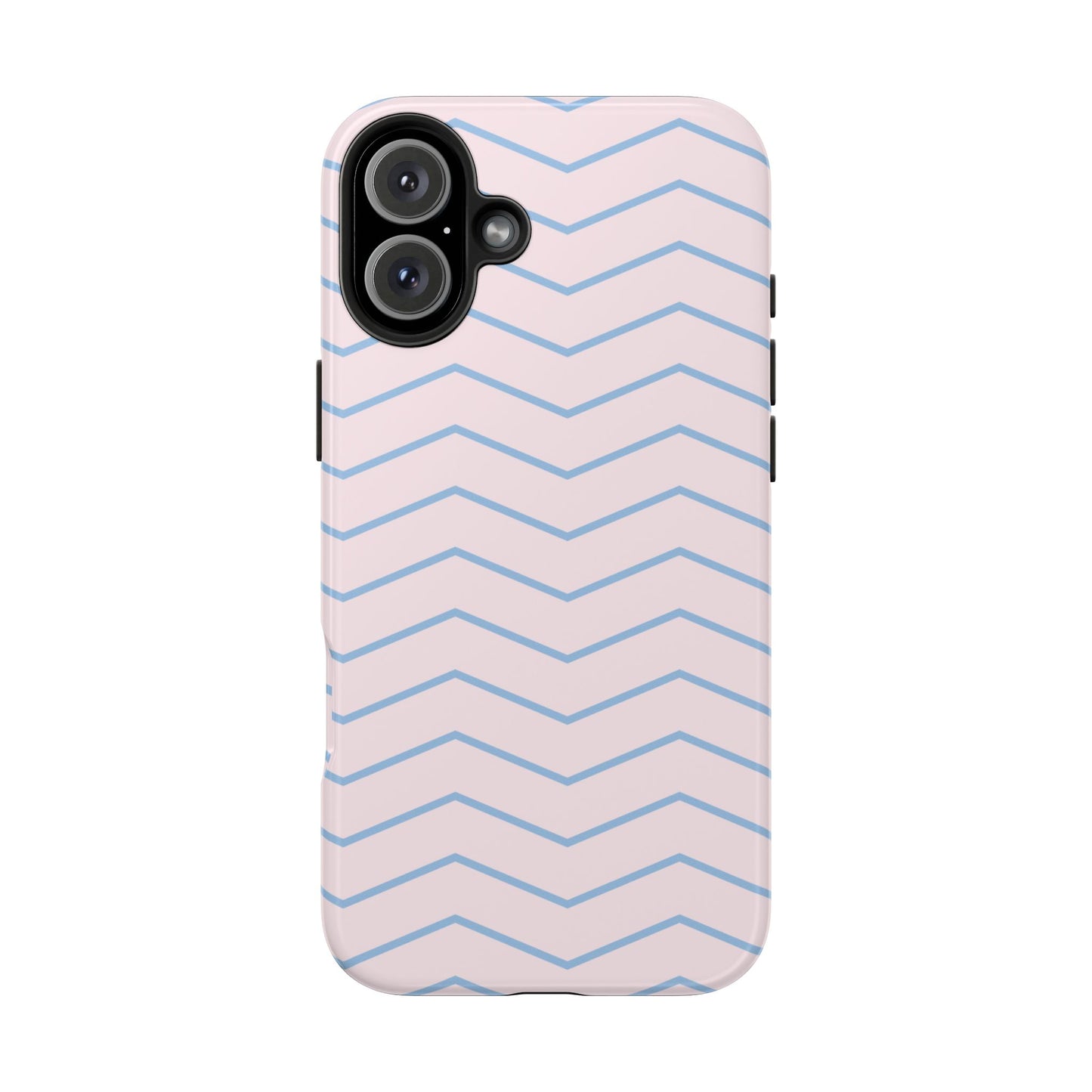 Funda para iPhone con gráfico rosa y azul