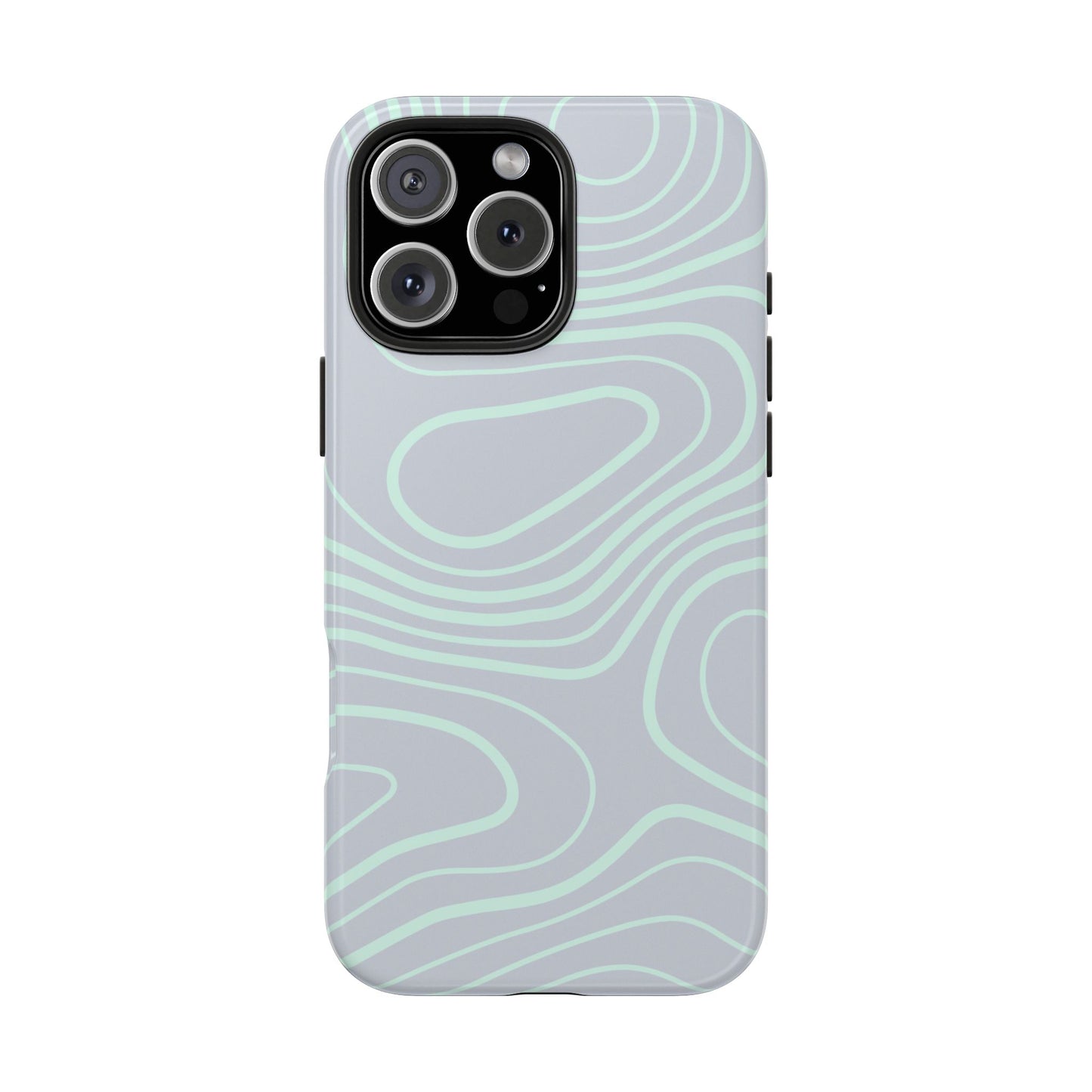 Funda para iPhone con líneas finas en color menta