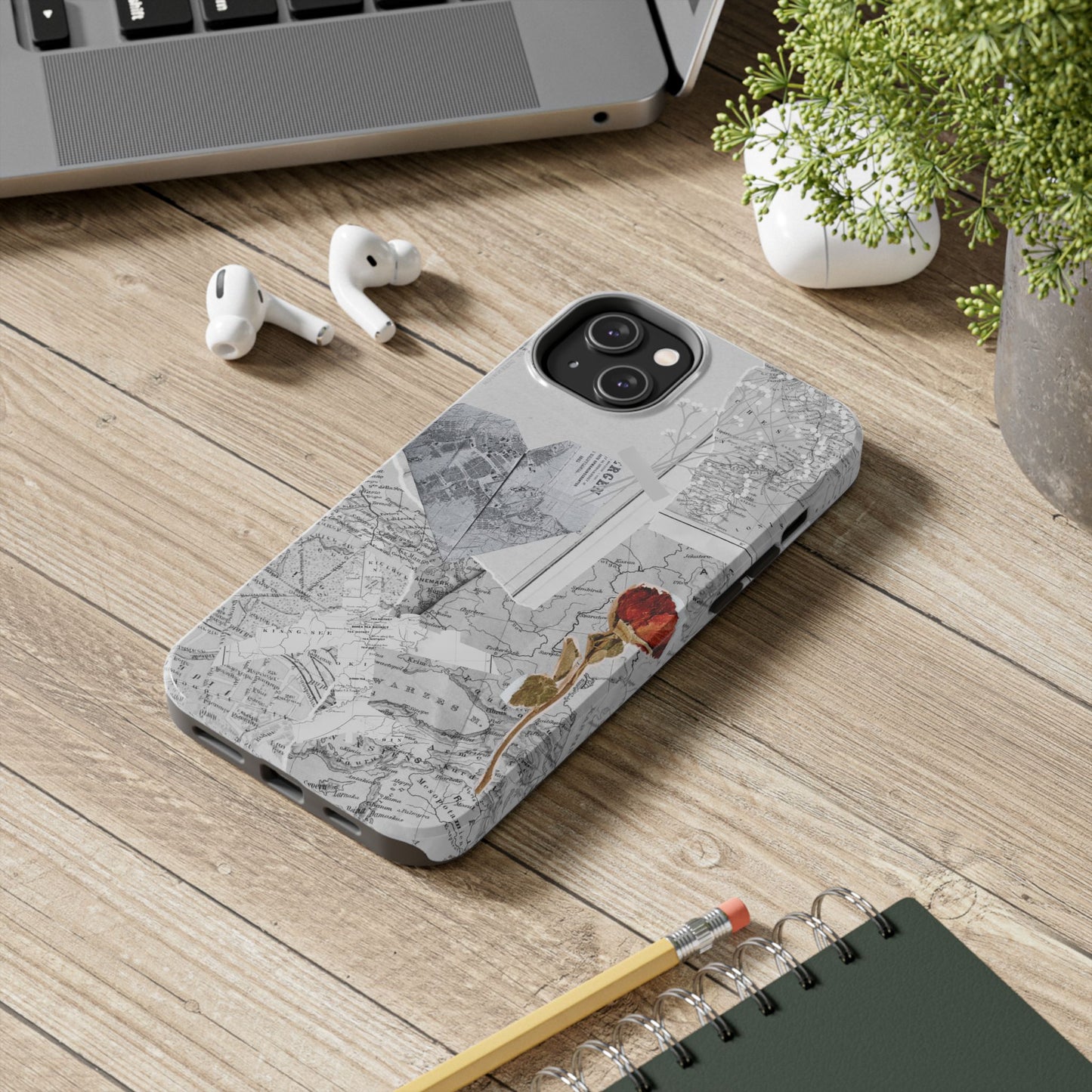 Coque iPhone Paper Rose