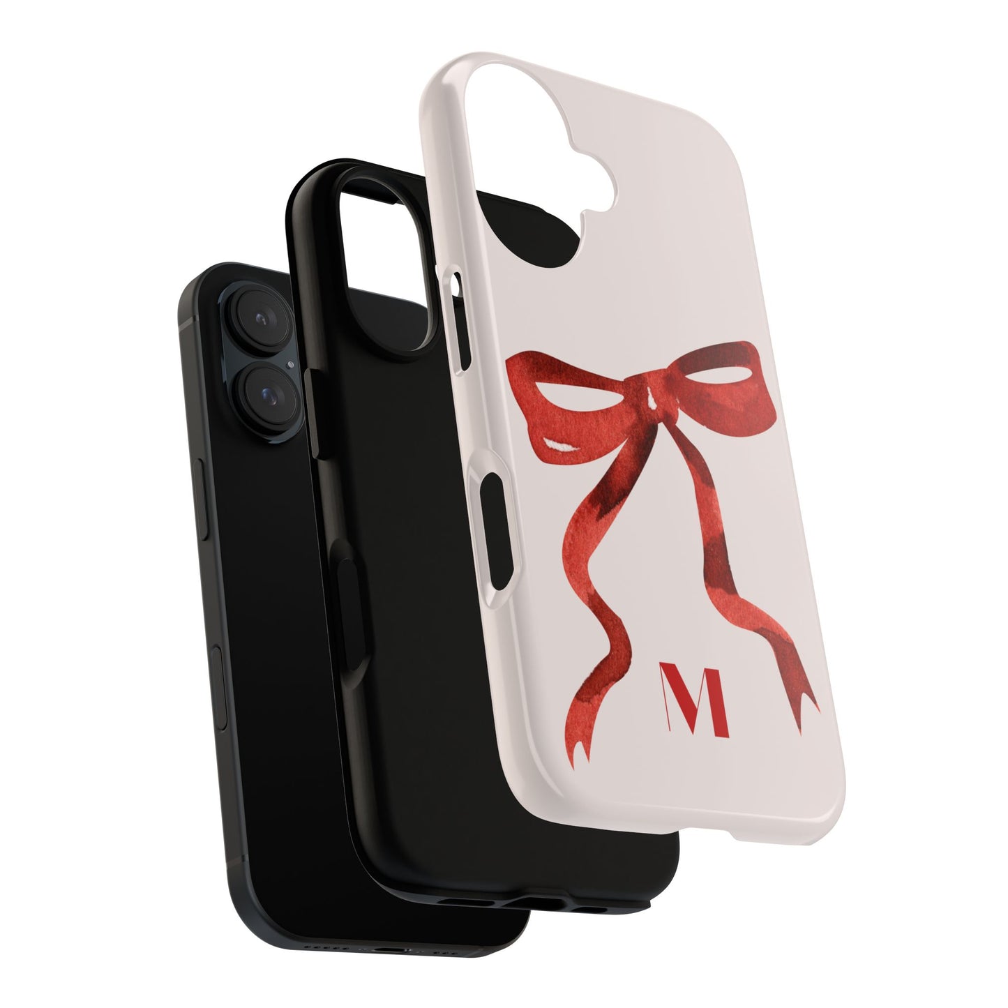 Red Bow "M" iPhone Case iPhone Case