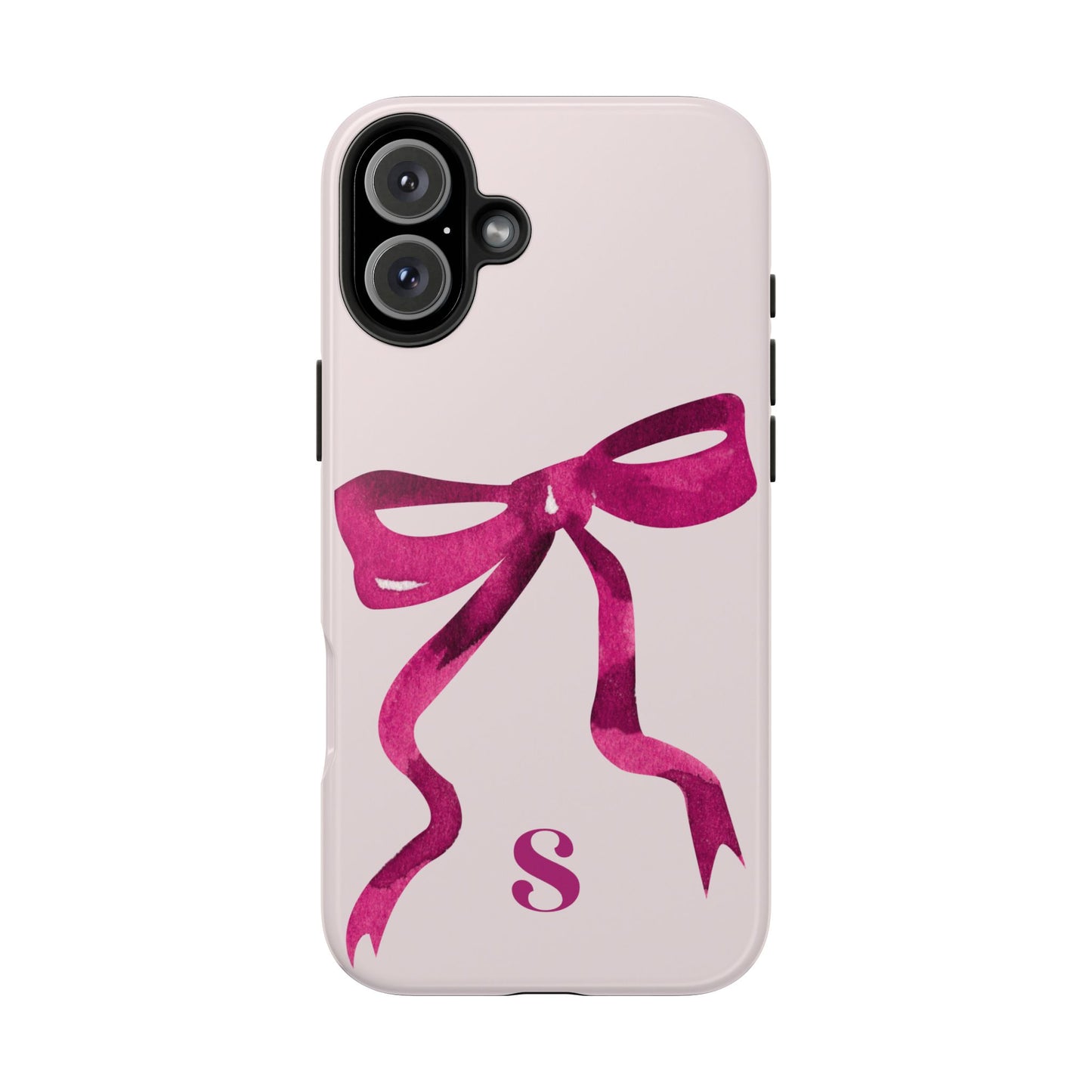 Pink Bow "S" iPhone Case