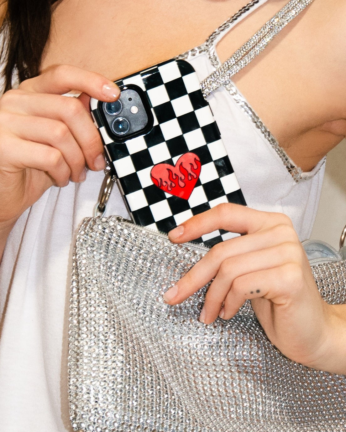 Checkmate Black & White iPhone Case