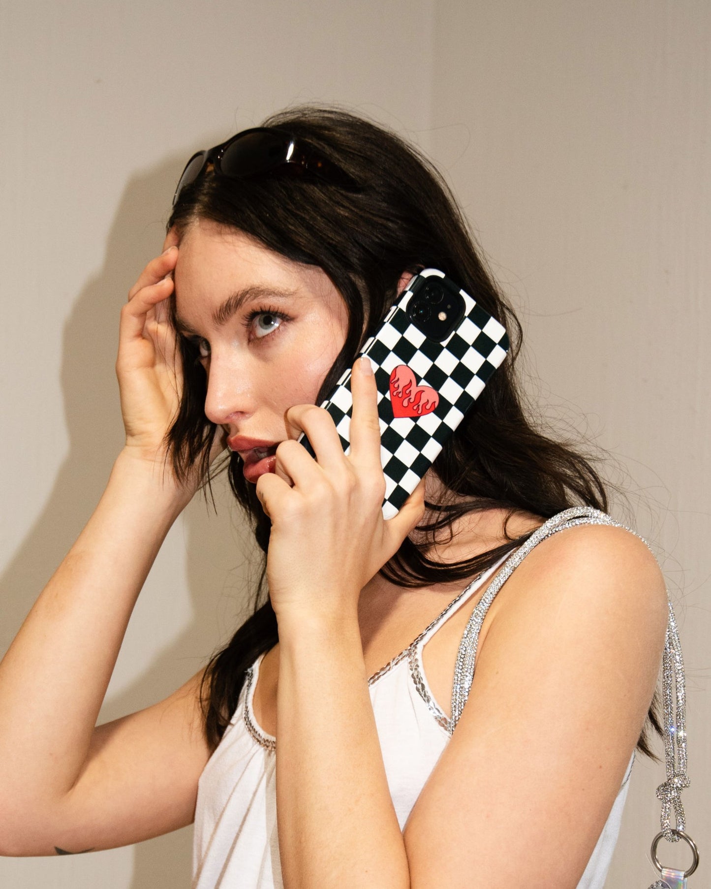 Checkmate Black & White iPhone Case
