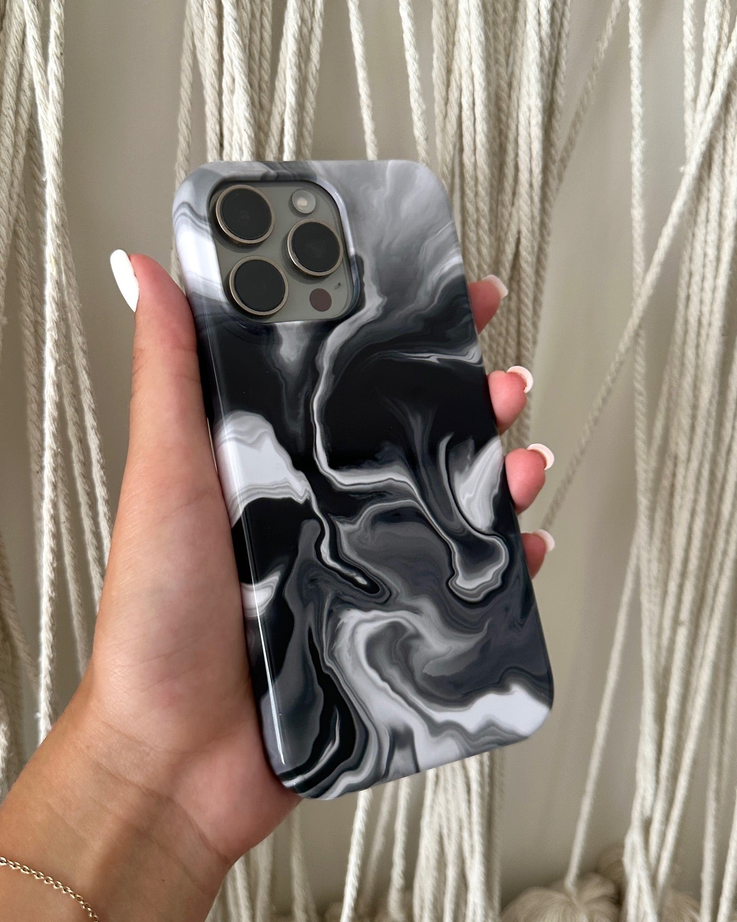 Black Fluid iPhone Case