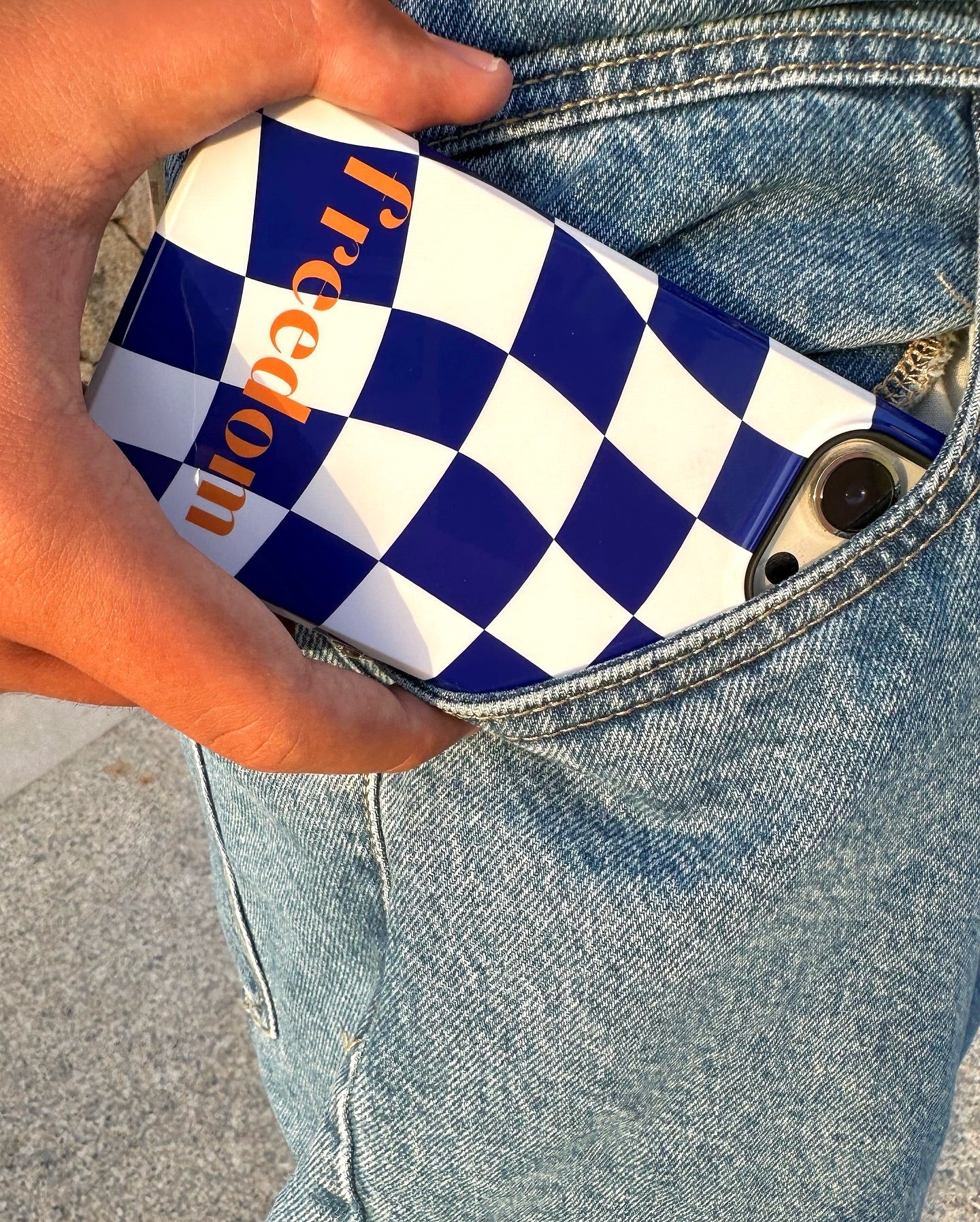 Freedom Blue iPhone Case