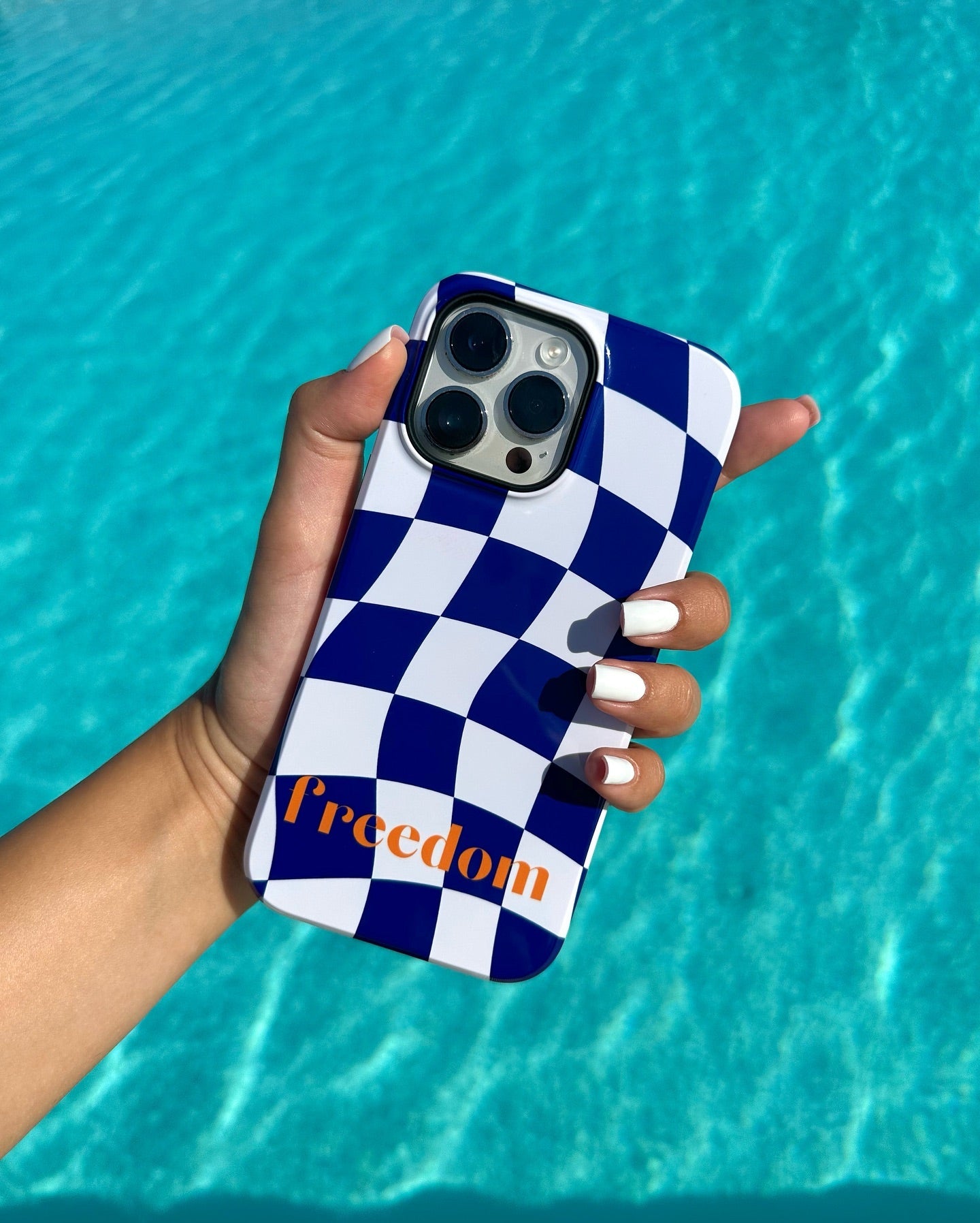 Coque iPhone Freedom Blue