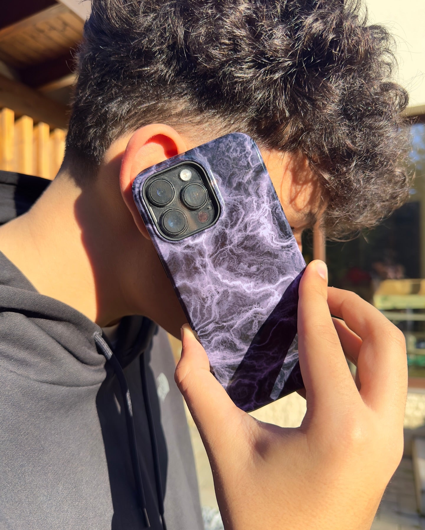 Black Thunder iPhone Case