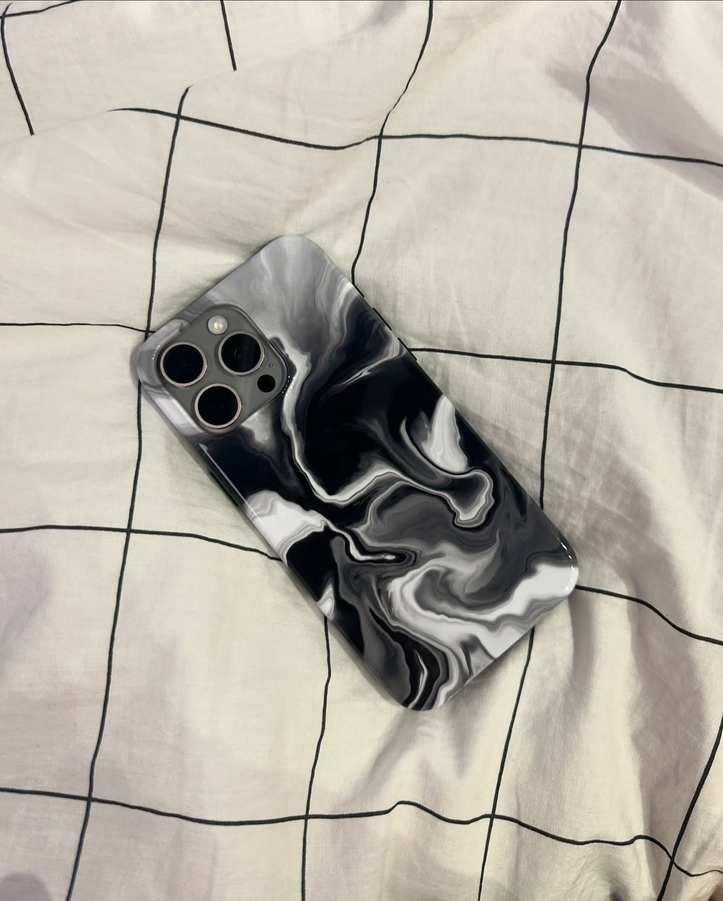 Black Fluid iPhone Case