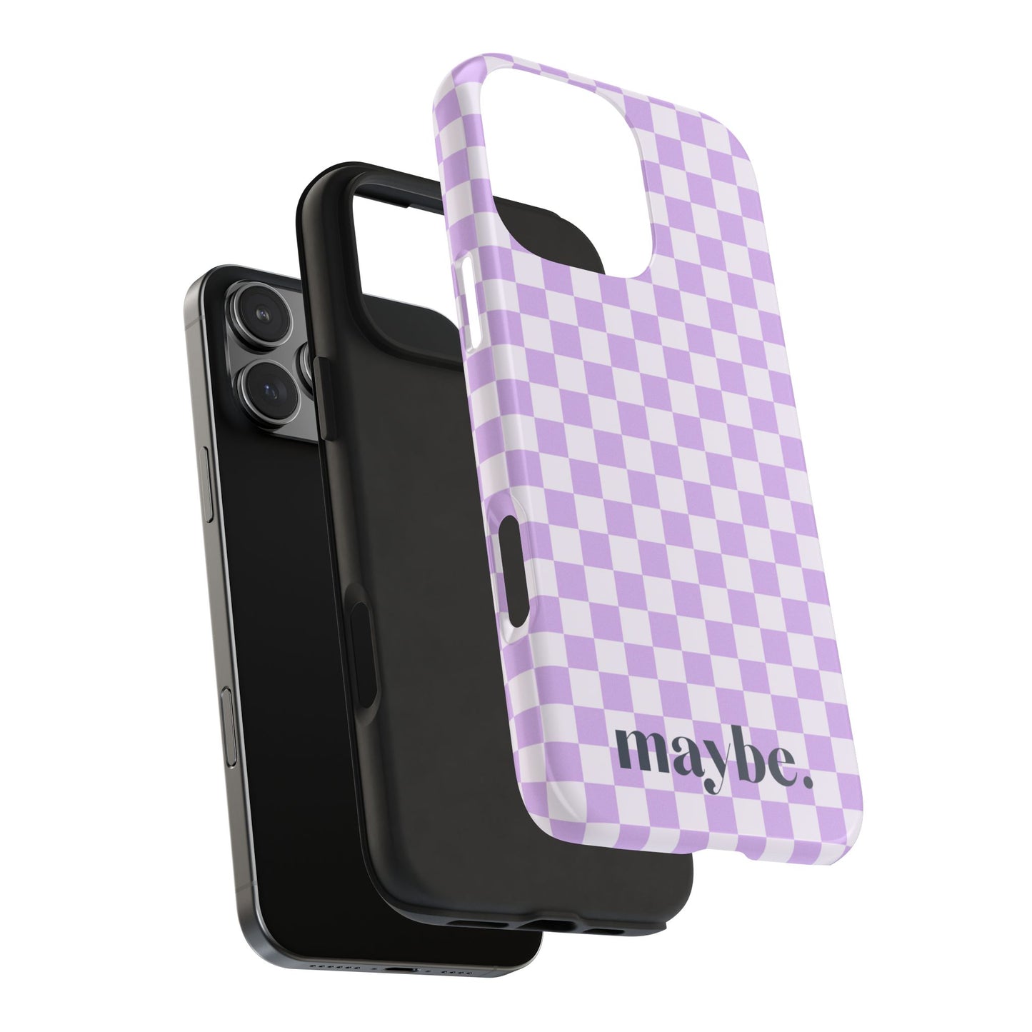 Purple Squares iPhone Case