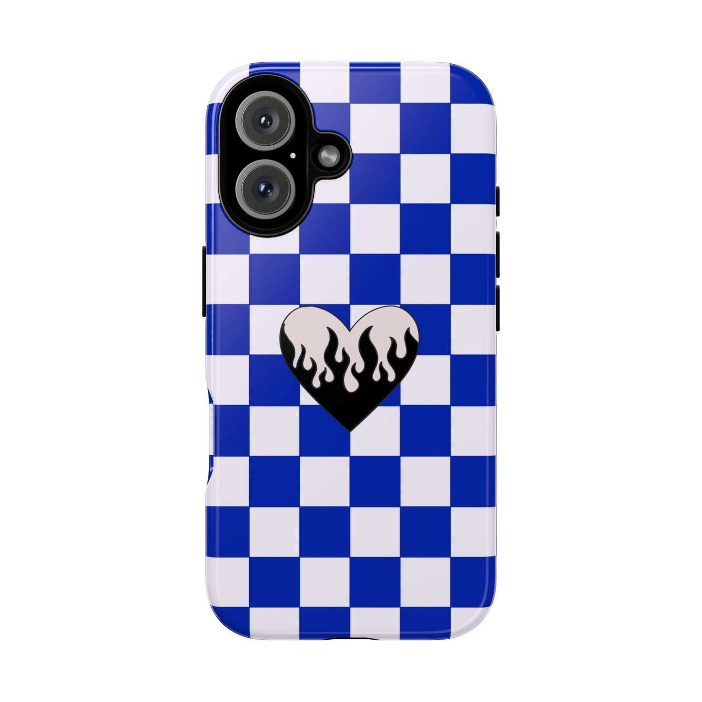 Blue Chessboard iPhone Case