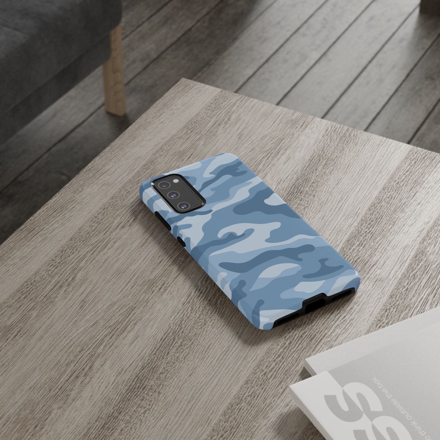 Blue Camo Samsung Case