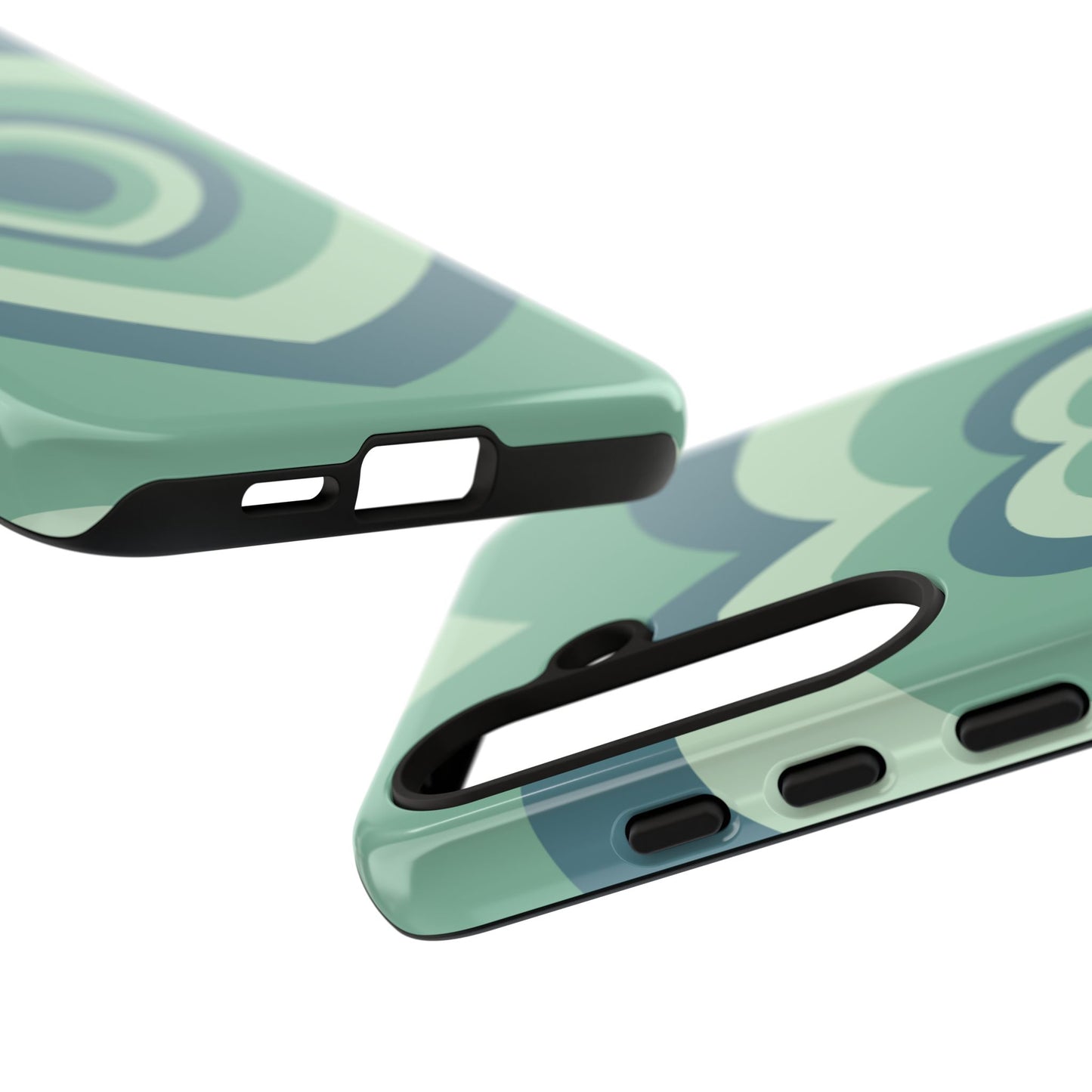 Infinity Green Hearts Samsung Case