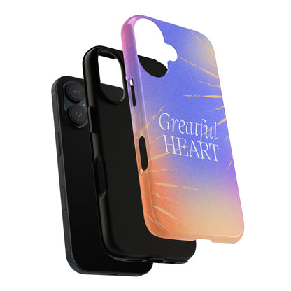 Grateful Heart Blue iPhone Case