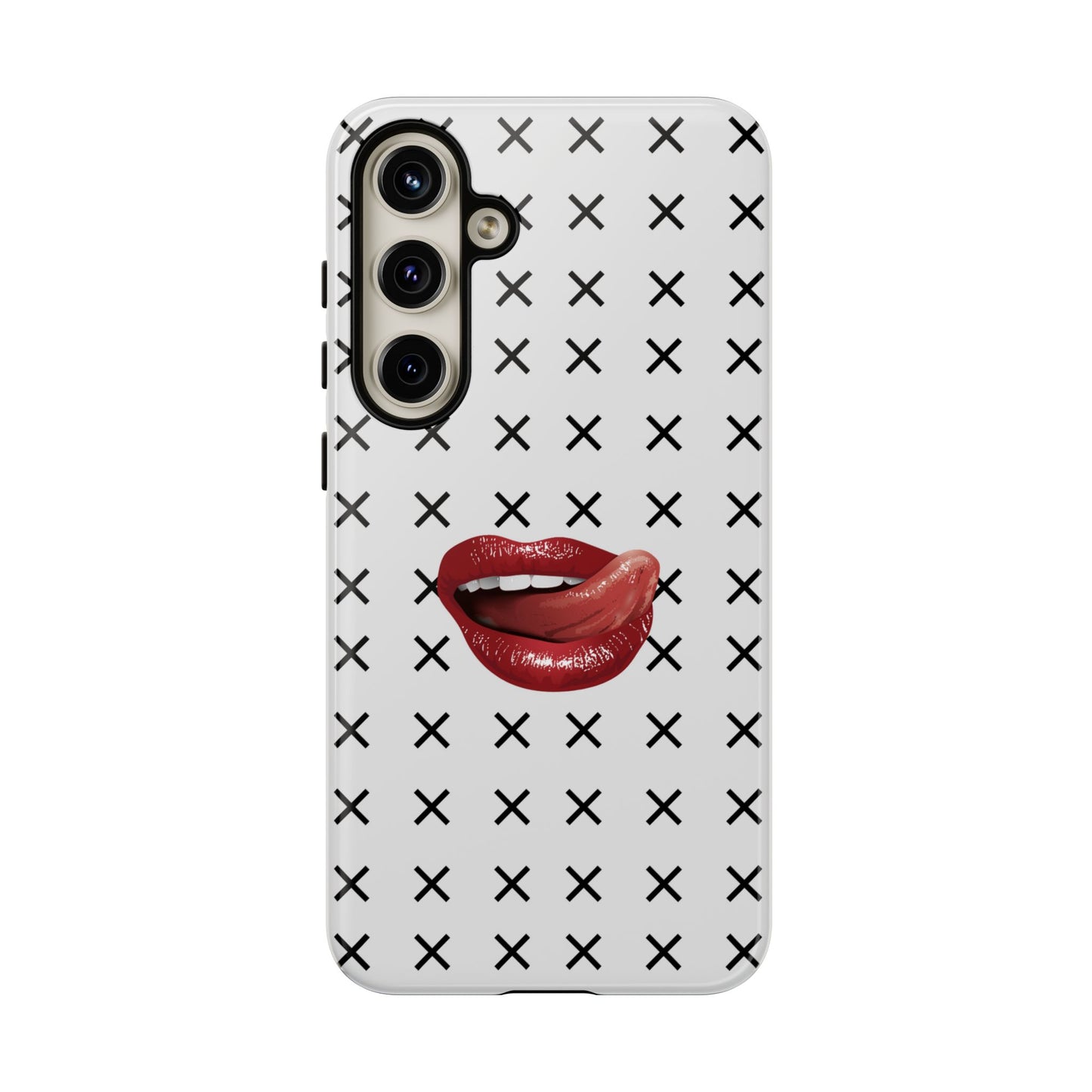 Forbidden Lips White Samsung Case