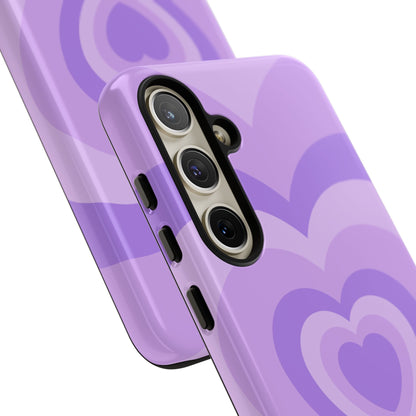 Infinity Purple Hearts Samsung Case