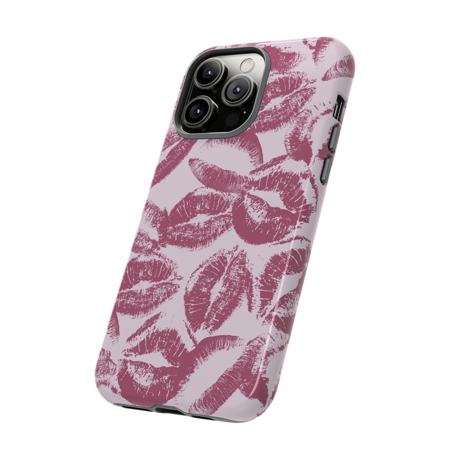 Kiss Kiss Pink iPhone Case