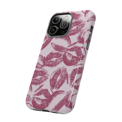 Kiss Kiss Pink iPhone Case