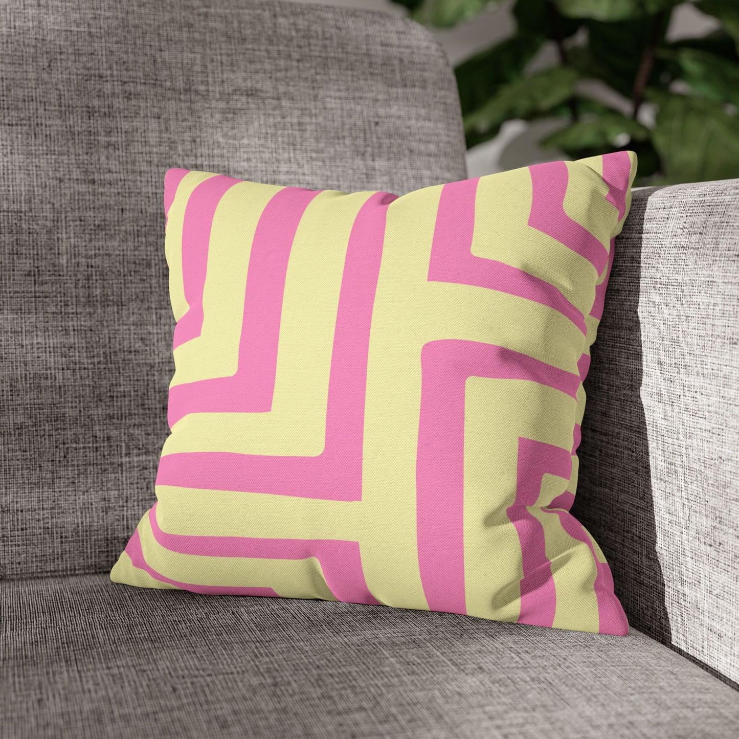 Pink & Yellow Decorative Pillow
