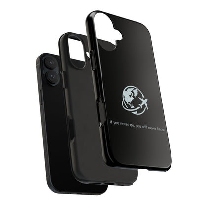 Travel Inspiration Black iPhone Case