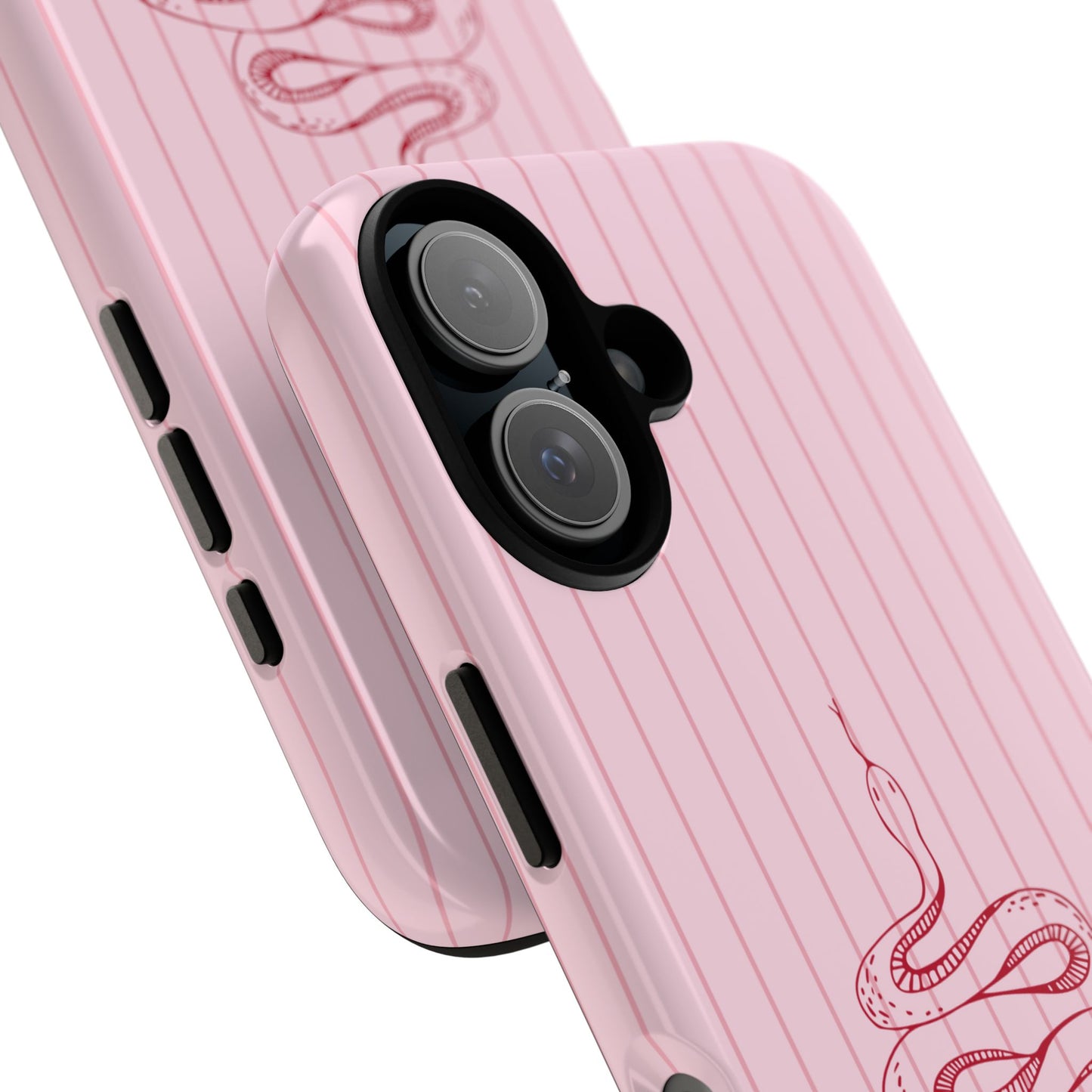 Red Snake Pink iPhone Case