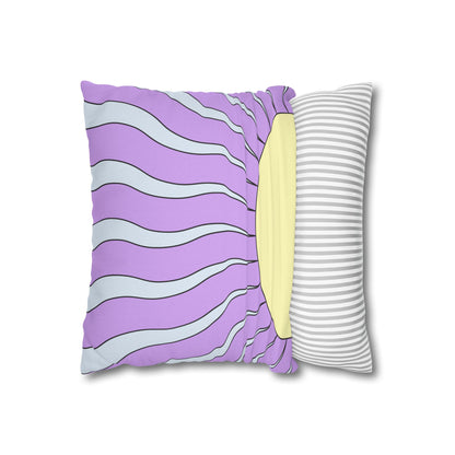 Purple Sun Decorative Pillow