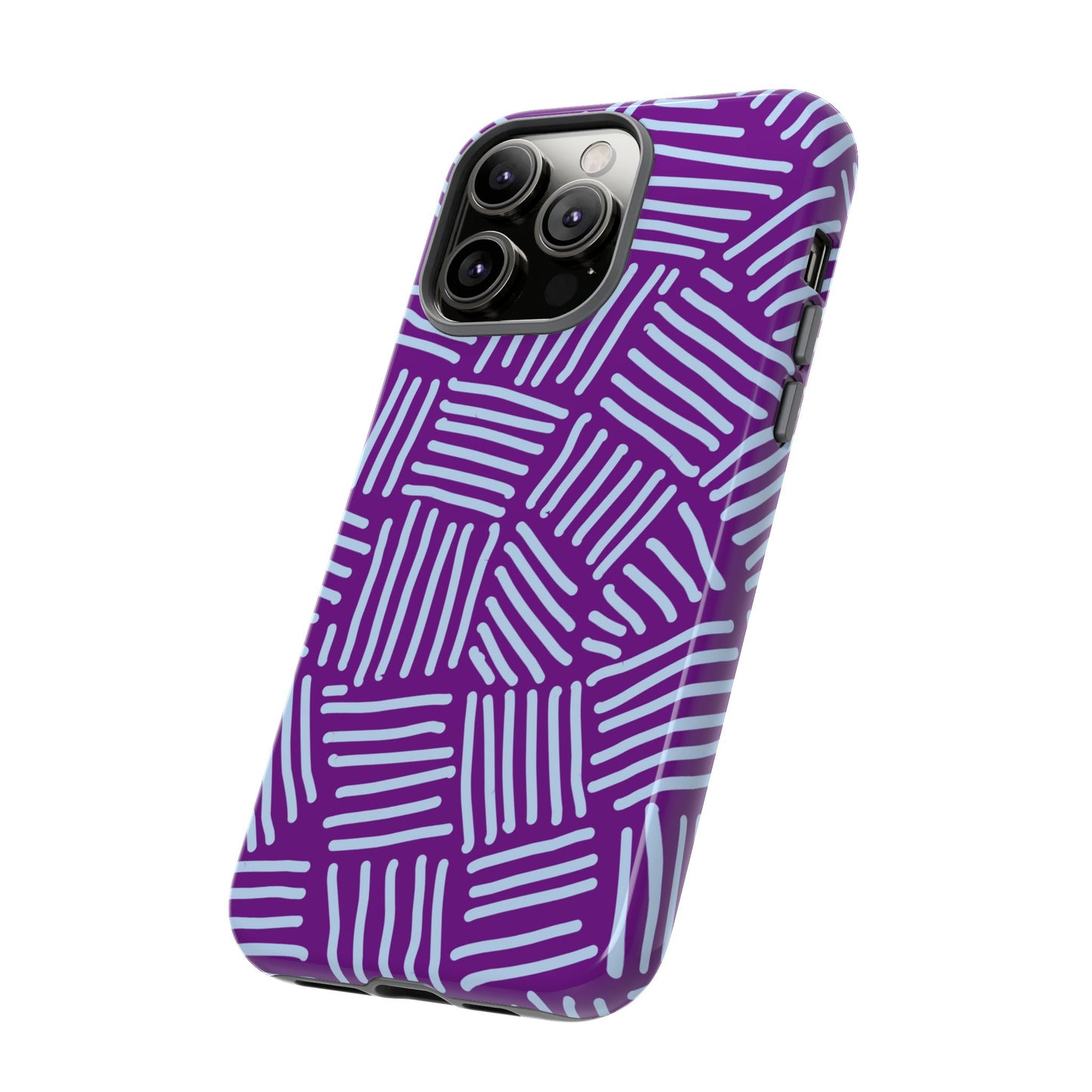 Endless Stripes Purple iPhone Case