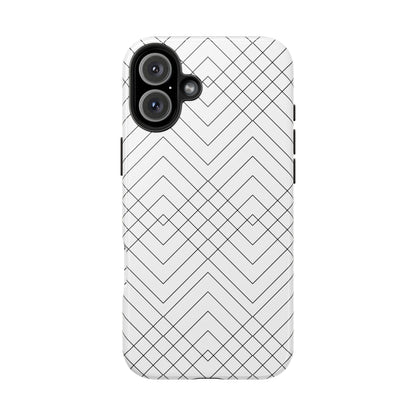 Geometric White iPhone Case