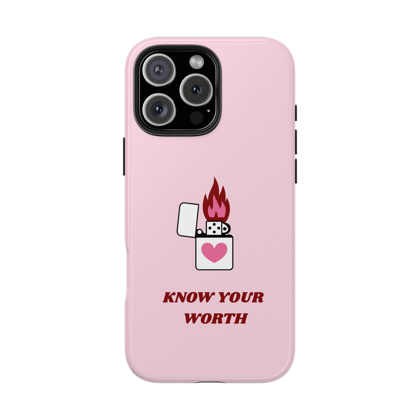 Know your worth Pink iPhone Case