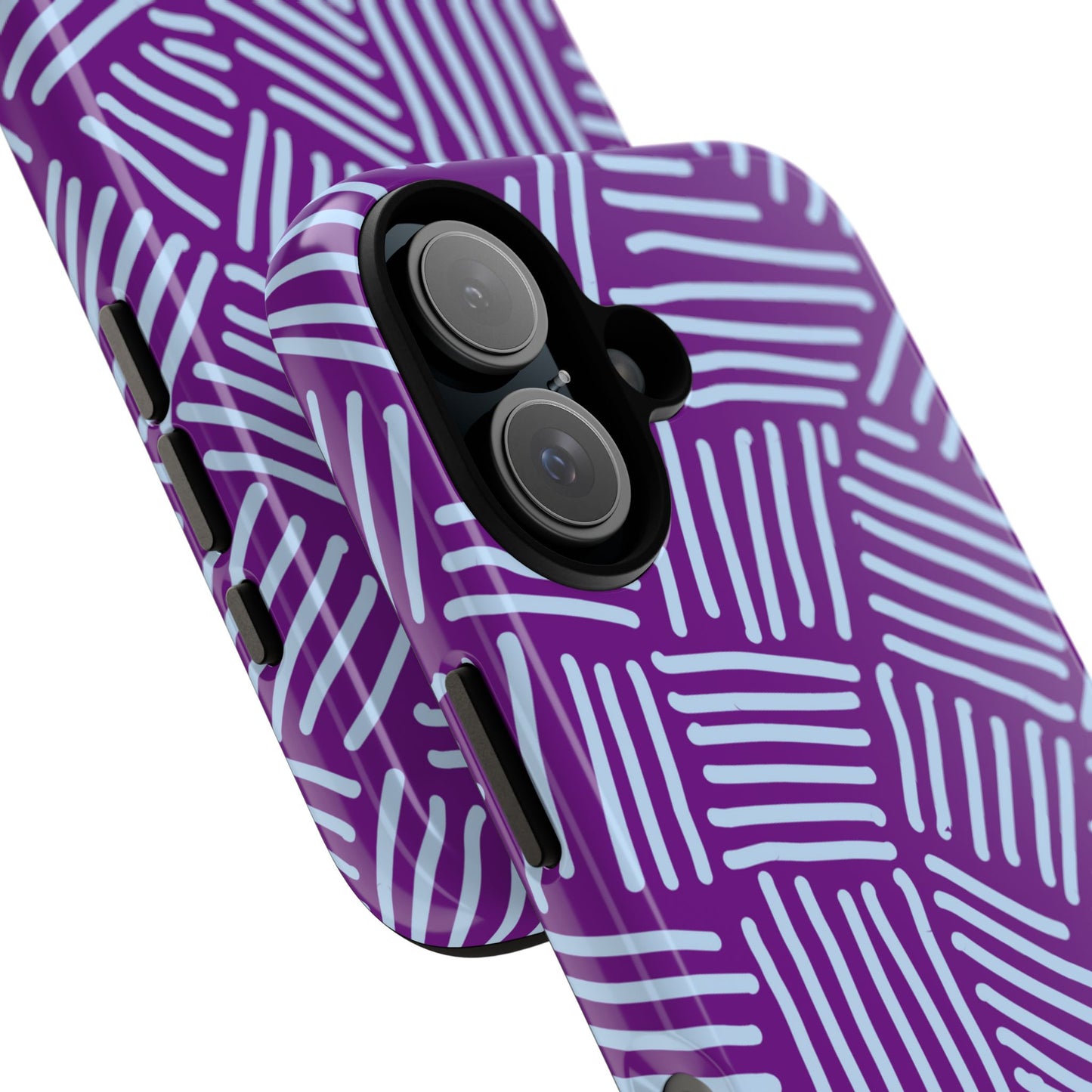 Endless Stripes Purple iPhone Case