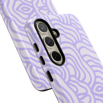 Purple Lines Samsung Case