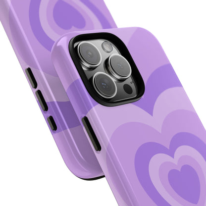 Infinity Purple Hearts iPhone Case