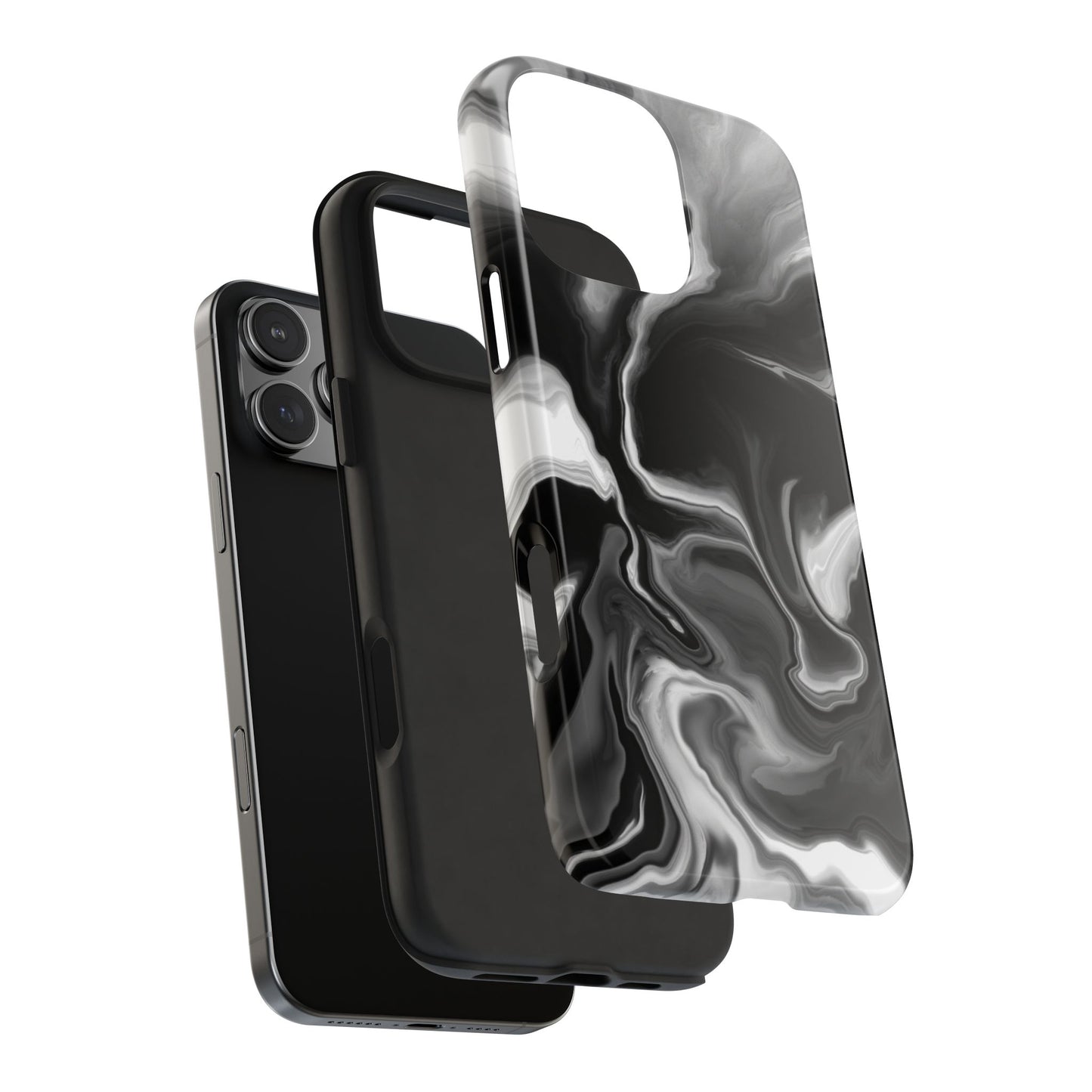 Black Fluid iPhone Case