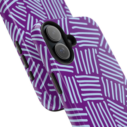 Endless Stripes Purple iPhone Case