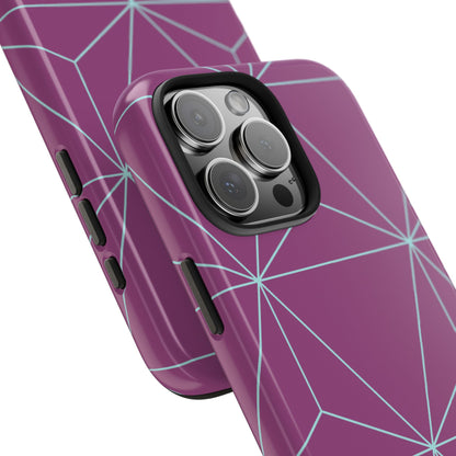 Purple Triangles iPhone Case