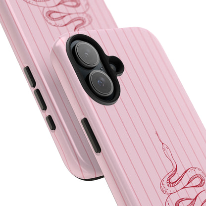 Red Snake Pink iPhone Case